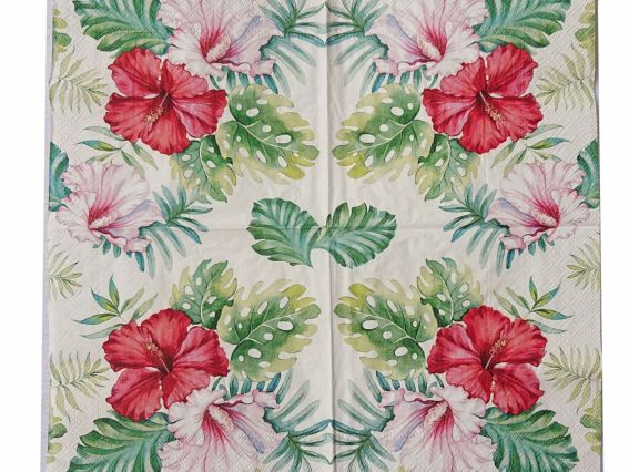 Серветка для декупажу №222 Гібіскус 1 шт