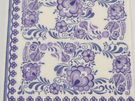 Декупажная салфетка №37 роспись в синих тонах Декупажная салфетка №37 роспись в синих тонах