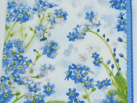 Декупажная салфетка №68 Незабудки Декупажная салфетка №68 Незабудки