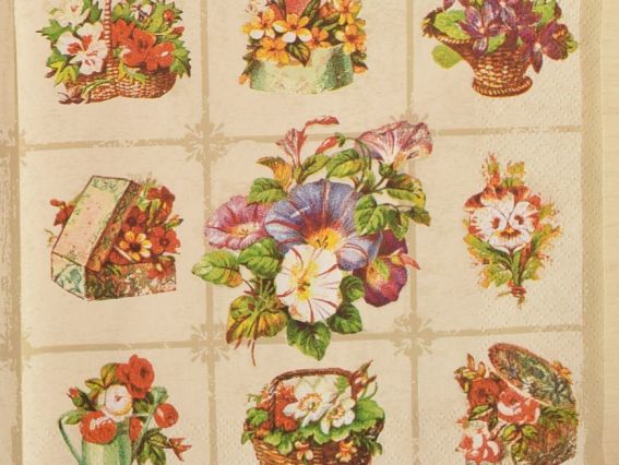 Декупажная салфетка №81 Цветочные миниатюры Декупажная салфетка №81 Цветочные миниатюры