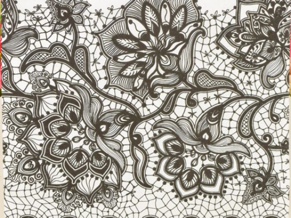 Декупажная салфетка №94 Черный узор, 1 шт Декупажная салфетка №94 Черный узор, 1 шт