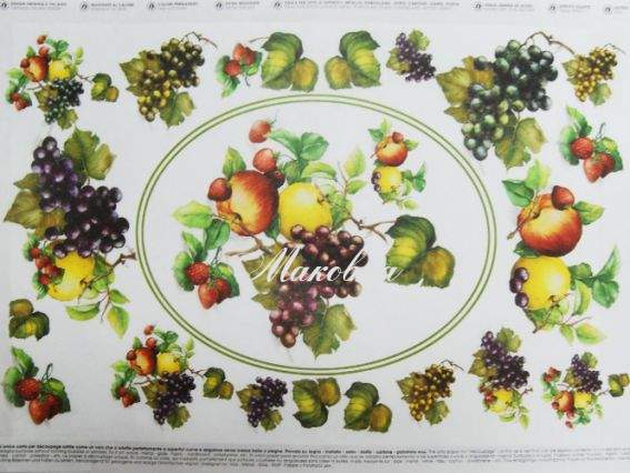 Декупажная карта Фруктовый оркестр 25х35 см TO DO