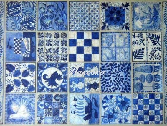 Декупажная карта Голубой пэчворк, 50х70см, TO DO