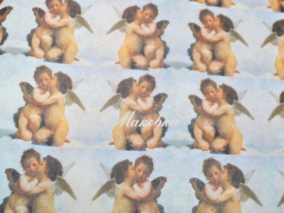 Декупажная карта Миниатюра ангелочки, 50х70 см, TO DO