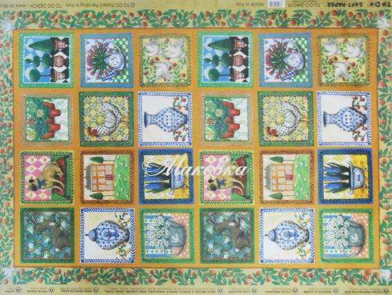 Декупажная карта Весенний танец, 50х70см, TO DO