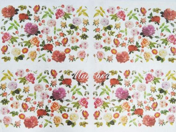 Декупажная карта Маленькие розы, 50х70 см, TO DO 98744
