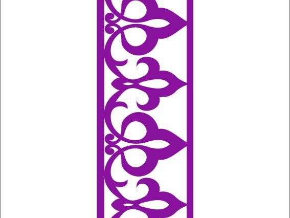 Трафарет B5-005 бордюр , пластик. 50х165мм, ХбС Трафарет B5-005 бордюр , пластик. 50х165мм, ХбС