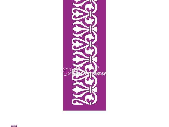 Трафарет B5-031 бордюр , пластик. 50х165мм, ХбС Трафарет B5-031 бордюр , пластик. 50х165мм, ХбС