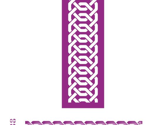 Трафарет B5-038 бордюр , пластик. 50х165мм, ХбС Трафарет B5-038 бордюр , пластик. 50х165мм, ХбС