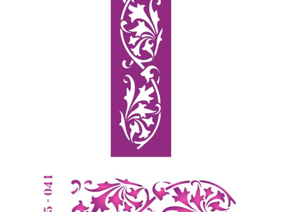 Трафарет B5-041 бордюр , пластик. 50х165мм, ХбС Трафарет B5-041 бордюр , пластик. 50х165мм, ХбС