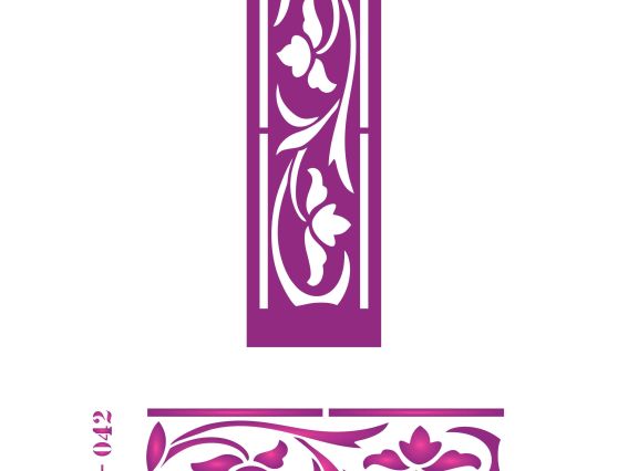 Трафарет B5-042 бордюр , пластик. 50х165мм, ХбС Трафарет B5-042 бордюр , пластик. 50х165мм, ХбС