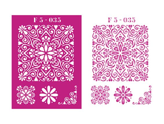 Трафарет F5-035 фоновый, пластик. 150х200мм, ХбС Трафарет F5-035 фоновый, пластик. 150х200мм, ХбС