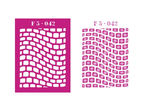 Трафарет F5-042 фоновый, пластик. 150х200мм, ХбС Трафарет F5-042 фоновый, пластик. 150х200мм, ХбС