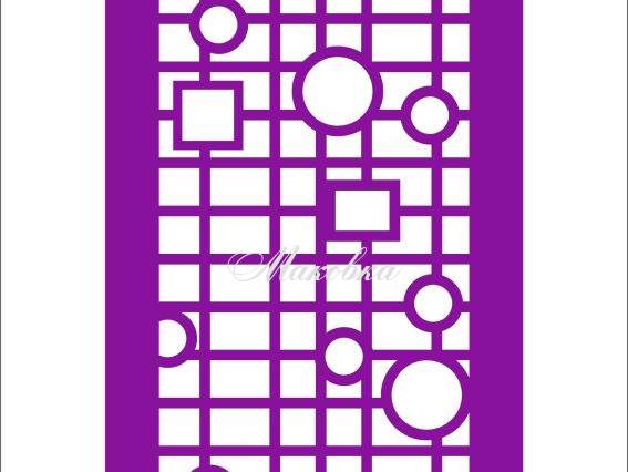 Трафарет F6-006 фоновый, пластик. 100х150мм, ХбС