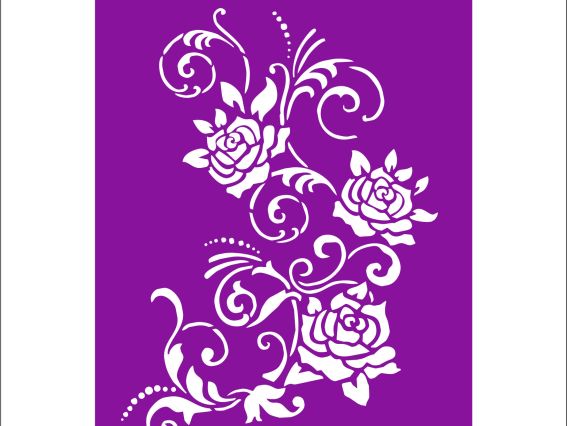 Трафарет F6-016 фоновый, пластик. 100х150мм, ХбС Трафарет F6-016 фоновый, пластик. 100х150мм, ХбС