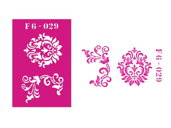 Трафарет F6-029 фоновый, пластик. 100х150мм, ХбС Трафарет F6-029 фоновый, пластик. 100х150мм, ХбС