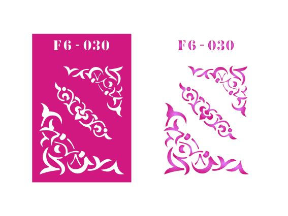 Трафарет F6-030 фоновый, пластик. 100х150мм, ХбС Трафарет F6-030 фоновый, пластик. 100х150мм, ХбС