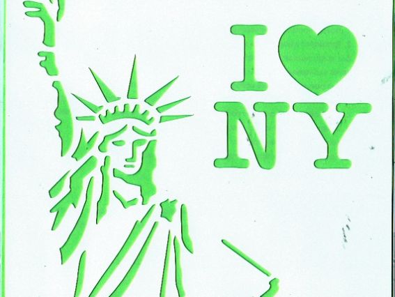 Трафарет многоразовый PG-001, Нью-Йорк, А-5, ТМ Контора ручной работы Трафарет многоразовый PG-001, Нью-Йорк, А-5, ТМ Контора ручной работы