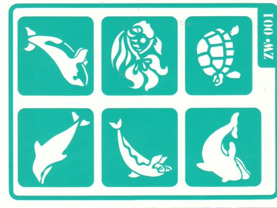 Трафарет многоразовый ZW-001, Морские обитатели, клейкий, А-5, ТМ Контора ручной работы Трафарет многоразовый ZW-001, Морские обитатели, клейкий, А-5, ТМ Контора ручной работы