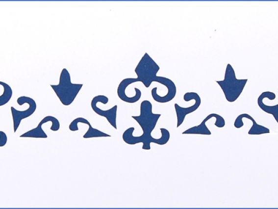 Трафарет многоразовый 10х25 см, ST039, Бордюр орнамент №2, Сонет Трафарет многоразовый 10х25 см, ST039, Бордюр орнамент №2, Сонет