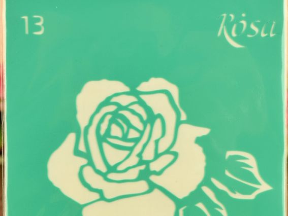 Трафарет самоклеющийся фоновый №13 роза, серия Цветы, 9х10 см, ROSA Talent Трафарет самоклеющийся фоновый №13 роза, серия Цветы, 9х10 см, ROSA Talent