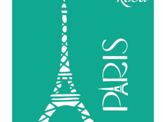 Трафарет самоклеющийся №18, Эйфелева башня Paris, 9х10 см Трафарет самоклеющийся №18, Эйфелева башня Paris, 9х10 см
