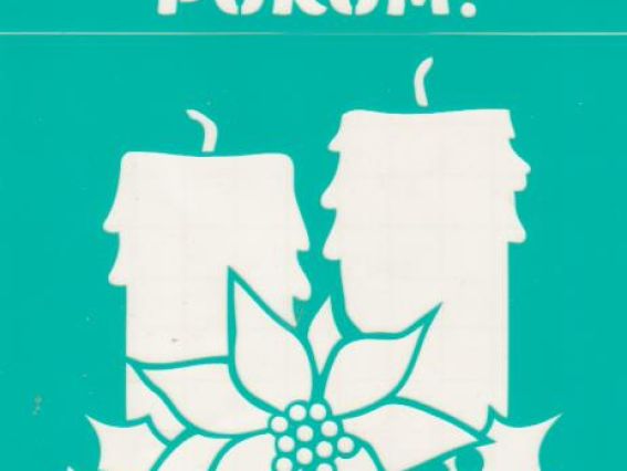 Трафарет самоклеющийся Свечки, серия С новым годом, 13х20 см, №3003 Трафарет самоклеющийся Свечки, серия С новым годом, 13х20 см, №3003