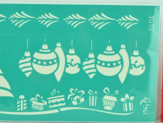 Трафарет самоклеющийся бордюрный №3018 серия Новый год, 13х20 см, ROSA Talent GPT50045985 Трафарет самоклеющийся бордюрный №3018 серия Новый год, 13х20 см, ROSA Talent GPT50045985