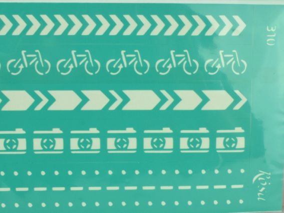 Трафарет самоклеющийся бордюрный №310 серия Make your journey, 13х20 см, ROSA Talent GPТ50046017