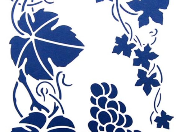 Трафарет многоразовый Виноград, 21,5х32 см, 530Р, РОСА Трафарет многоразовый Виноград, 21,5х32 см, 530Р, РОСА