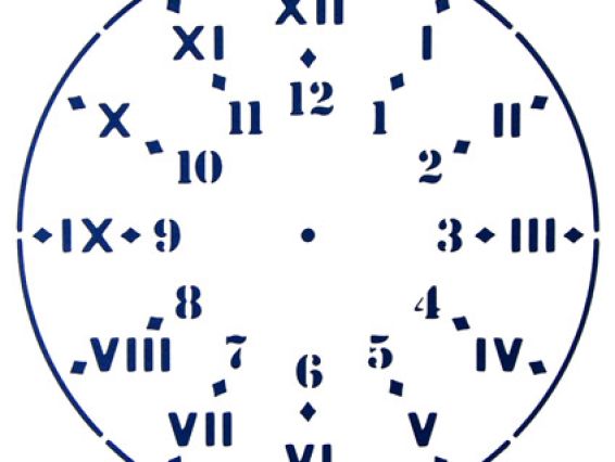 Трафарет многоразовый Циферблат , 21,5х32 см, 531Р, РОСА Трафарет многоразовый Циферблат , 21,5х32 см, 531Р, РОСА