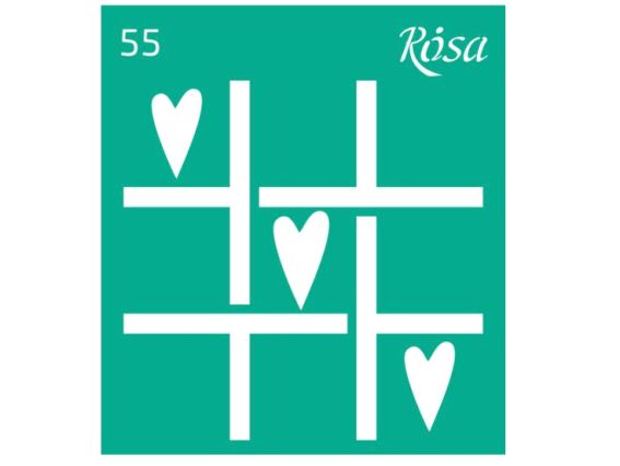 Трафарет самоклеющийся фоновый №55 серия Love , 9х10 см, ROSA Talent Трафарет самоклеющийся фоновый №55 серия Love , 9х10 см, ROSA Talent