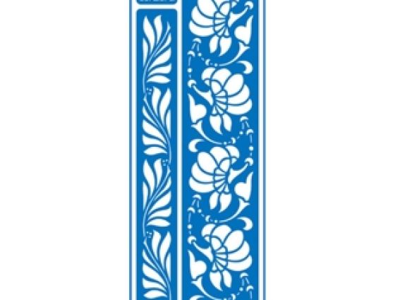 Трафарет самоклеющийся 8,5х23,5 см, №221, Серия Бордюры, АРТ Трафарет самоклеющийся 8,5х23,5 см, №221, Серия Бордюры, АРТ