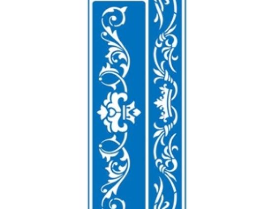 Трафарет самоклеющийся 8,5х23,5 см, №248, Серия Бордюры, АРТ Трафарет самоклеющийся 8,5х23,5 см, №248, Серия Бордюры, АРТ
