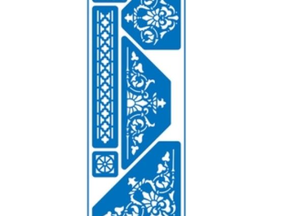 Трафарет самоклеющийся 8,5х23,5 см, №218, Серия Орнаменты, АРТ Трафарет самоклеющийся 8,5х23,5 см, №218, Серия Орнаменты, АРТ