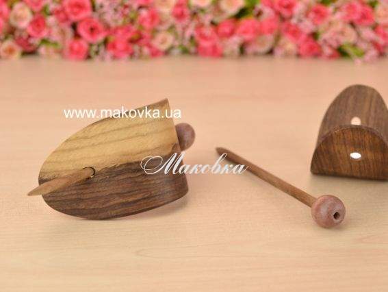 Заколка на палочке, деревянная заготовка, 12,5х5 см