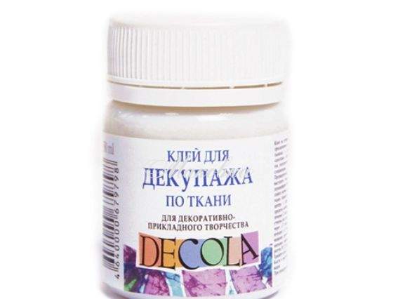 Клей для декупажа по ткани, 50 мл, Decola 8628956 Клей для декупажа по ткани, 50 мл, Decola 8628956