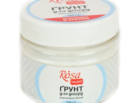 Грунт акриловый художественный, 150 г (100 мл), белый, Rosa Talent Грунт акриловый художественный, 150 г (100 мл), белый, Rosa Talent