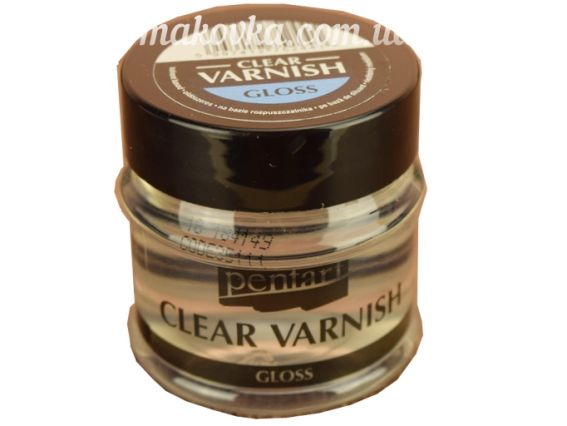 Лак фінішний глянсовий, на основі розчинника, 50мл Pentart 35111 Лак фінішний глянсовий, на основі розчинника, 50мл Pentart 35111