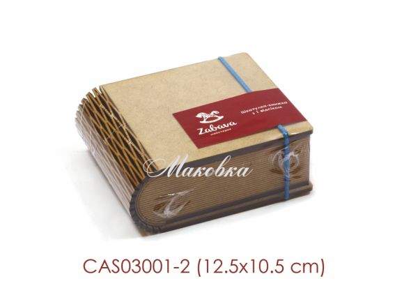 Шкатулка - книга на резинке (заготовка) CAS03001-2, МДФ, 12,5х10,5х4,8 см, ТМ Zabava Шкатулка - книга на резинке (заготовка) CAS03001-2, МДФ, 12,5х10,5х4,8 см, ТМ Zabava