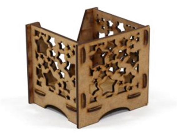 Бокс для бумаг Звёзды,  РВОХО1001, МДФ, 10,5х10,5 см, ТМ Zabava Бокс для бумаг Звёзды,  РВОХО1001, МДФ, 10,5х10,5 см, ТМ Zabava