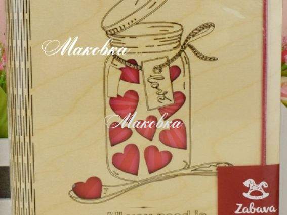 Блокнот с наклейками Love NA5-15, Zabava