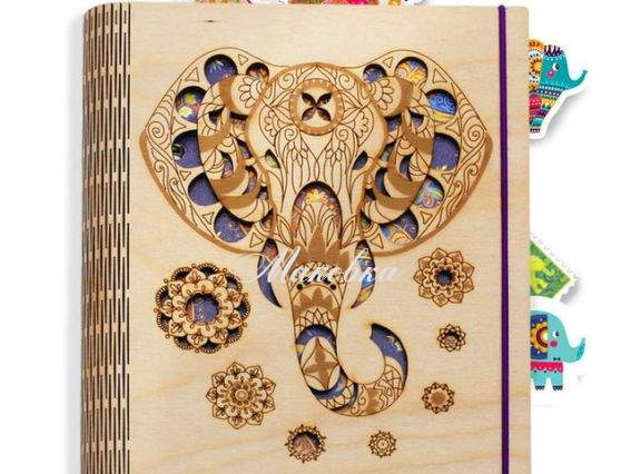 Блокнот сувенирный с наклейками Слон NA5-25, Zabava Блокнот сувенирный с наклейками Слон NA5-25, Zabava