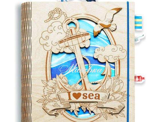 Блокнот сувенирный с наклейками Якорь NA5-21, Zabava Блокнот сувенирный с наклейками Якорь NA5-21, Zabava
