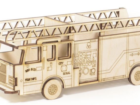 Подставка под канц-товары Пожарная машина WOODPEN025-1, фанера, 7х24,2х8 см, ТМ Zabava Подставка под канц-товары Пожарная машина WOODPEN025-1, фанера, 7х24,2х8 см, ТМ Zabava