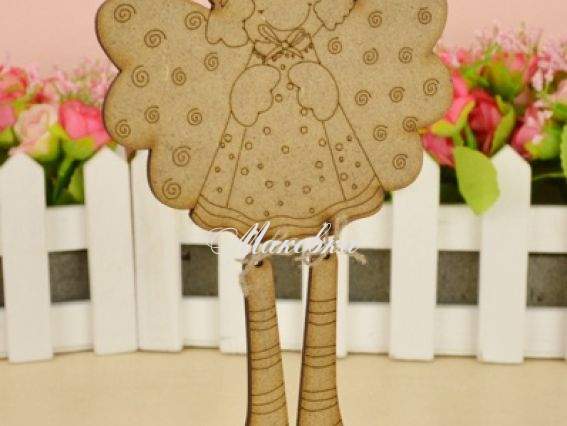 Заготовка фигурка Ангел (с ножками), 15х9 см, 1 шт, МДФ, ТМ Zabava SET014 WB Заготовка фигурка Ангел (с ножками), 15х9 см, 1 шт, МДФ, ТМ Zabava SET014 WB