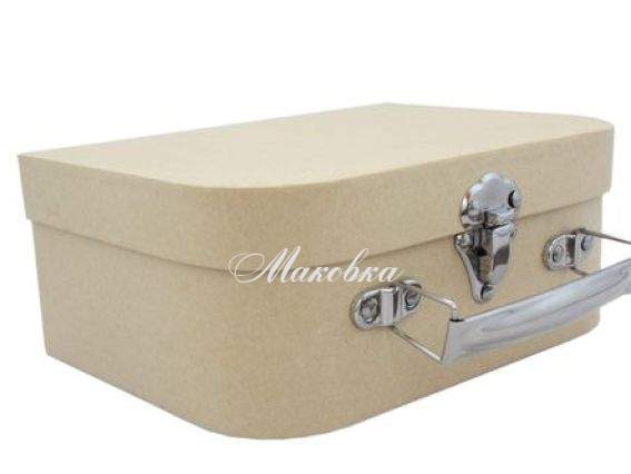 Заготовка из папье-маше Шкатулка Чемоданчик с ручкой 15.5x10x7 см, 1 шт, Scrap Berrys SCB271057 Заготовка из папье-маше Шкатулка Чемоданчик с ручкой 15.5x10x7 см, 1 шт, Scrap Berrys SCB271057