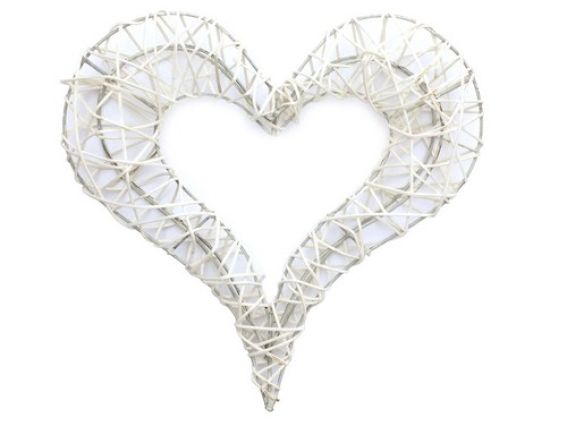 Декоративное Сердце фигурное на металлическом каркасе, 22 см, белое, Scrap Berrys SCB370102 Декоративное Сердце фигурное на металлическом каркасе, 22 см, белое, Scrap Berrys SCB370102