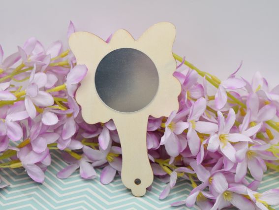 Дзеркальце Метелик Заготовка для декорування з фанери 13см