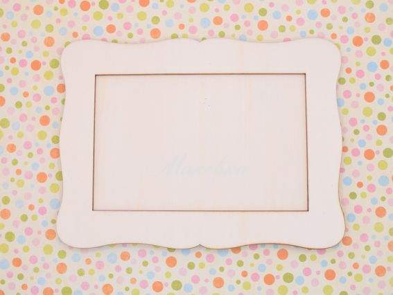 Заготовка Фоторамки прямокутна хвиляста 14*19 см (віконце 9*14,5)